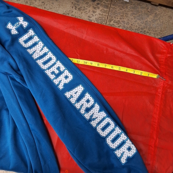 Under Armour Blue Track Pants with Elastic Cuffs - Picture 8 of 15